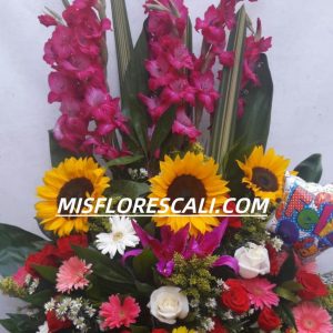 Arreglo floral con margaritas | Mis Flores Cali